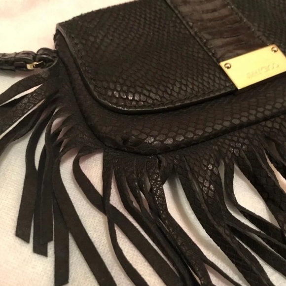 Fringed Snakeskin Jimmy Choo Wristlet - Picture 5 of 7